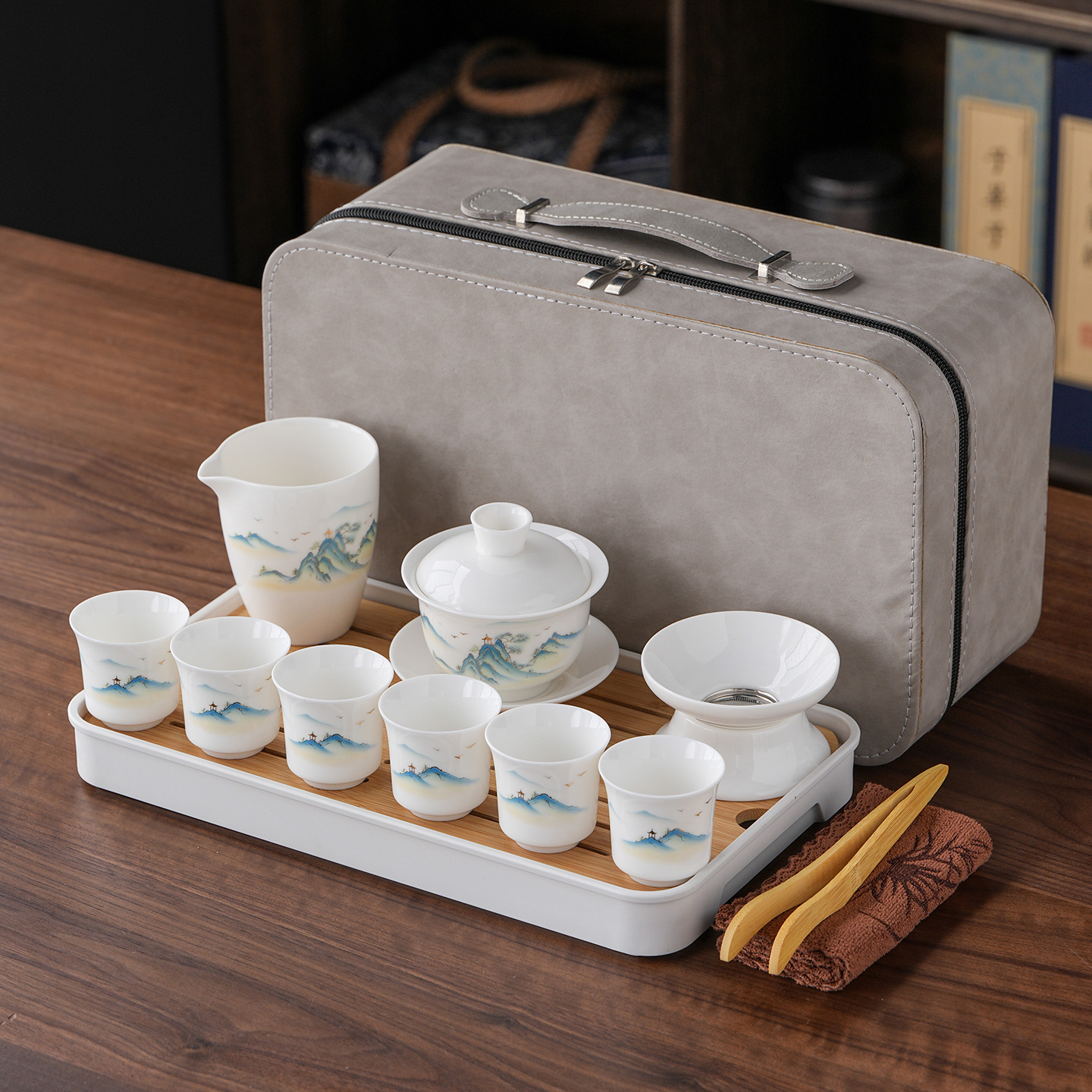 Jade porcelain-jinting landscape