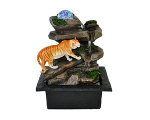 Ornements en résine Simulation tigre <span class=keywords><strong>escalade</strong></span> cascade fontaine transfert fontaine de table fontaine décoration de la maison Animal charmant - Product Image 1