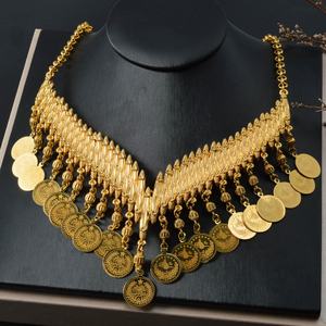 Collar con Colgante de Cobre Chapado en Oro de 18k Estilo Bohemia para Mujer - Product Image 1