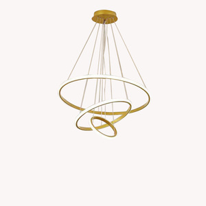78W 110V/265V Dimmable Plafond Luminaire 3CCT Pendentif Lampara Or <span class=keywords><strong>Suspension</strong></span> Décor Moderne Lustre Suspendu 20 + 40 + 60cm - Product Image 5