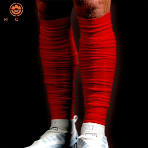 Calcetines Pre-arrugados Huachen para Fútbol <span class=keywords><strong>Americano</strong></span>, Rugby, Espinillas, Protector <span class=keywords><strong>de</strong></span> Piernas, Mangas <span class=keywords><strong>de</strong></span> Compresión para Pantorrillas, Transpirables y <span class=keywords><strong>de</strong></span> Secado Rápido para Verano - Product Image 4