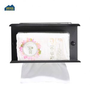 ชั้นวางกระดาษทิชชูติดผนังแบบไม่ต้องเจาะ สแตนเลสสีดำหรูหรา ติดตั้งง่ายด้วยกาวในตัว เหมาะสำหรับโรงแรม ฟิตเนส และห้องน้ำ - Product Image 3