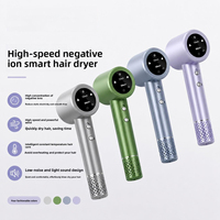 Sèche-cheveux professionnel ionique haute vitesse 1600 W avec diffuseur, alimentation USB, technologie ionique négative, numéro de série valide