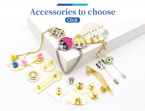 メーカー向け高品質カスタム形状メタル製3Dラインストーンブローチ ダイヤモンドピンバッジ ラペルクラブピン 販売中 - Product Image 6