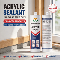 Scellant acrylique industriel pour l'étanchéité des joints métalliques et plastiques, mastic de construction, remplissage de joints, réparation et collage