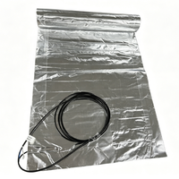 Tapis chauffant électrique moderne et flexible à double conducteur, garantie 5 ans, résistant à l'eau, chauffage par le sol, feuille d'aluminium pour plancher chauffant