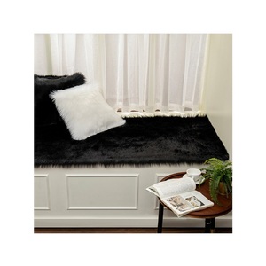 <span class=keywords><strong>Tapis</strong></span> rond doux en fausse <span class=keywords><strong>fourrure</strong></span> de mouton, grand accessoire <span class=keywords><strong>blanc</strong></span> et rose, parfait pour une chambre à coucher, moquette synthétique pelucheuse et douce - Product Image 2