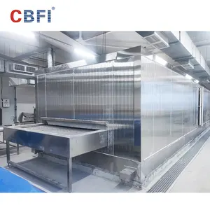 Factory Impingement Iqf Tunnel Freezer For Ice Cream Cup With High Productivity