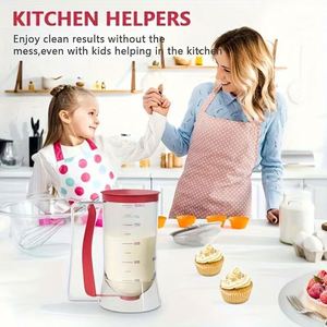 Separador de masa de repostería de alta resistencia - Taza medidora dispensadora manual multifuncional, herramienta de repostería DIY, separador de huevos para cocina - Product Image 4
