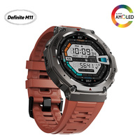 Montre connectée sport GPS Definite M11-DM58 avec écran AMOLED de 1,43 pouce, étanche 5 ATM, altimètre, boussole, logo de démarrage personnalisé, vente en gros