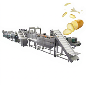 Línea Automática para Papas Fritas y Chips de Pescado y Vegetales, Material SUS304, Alta Capacidad, Certificación CE ISO9001 - Product Image 1