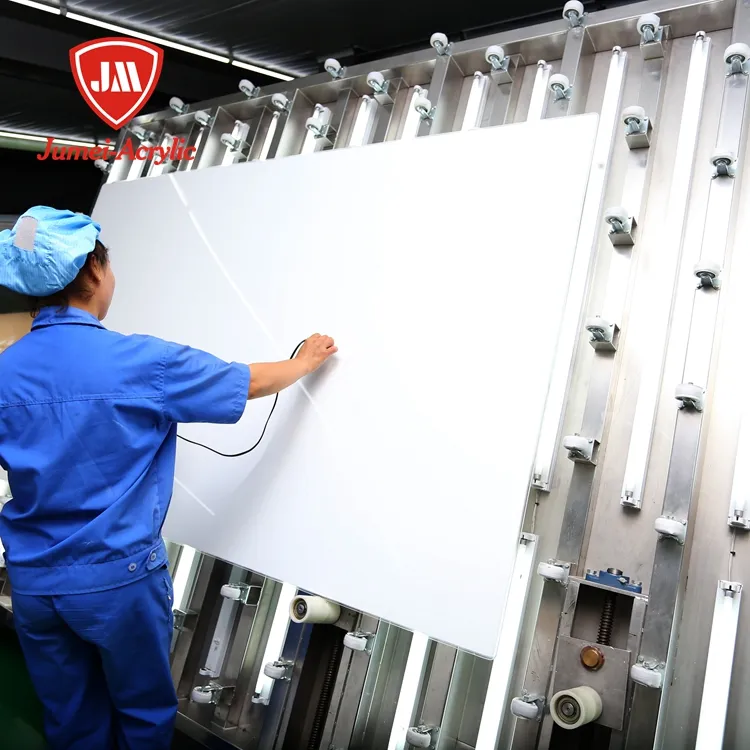 Jumei แผ่นพลาสติกอะคริลิคสีขาวขุ่นสำหรับใส่ในห้องน้ำสุขภัณฑ์ป้องกันรังสียูวีส่งตรงจากโรงงาน