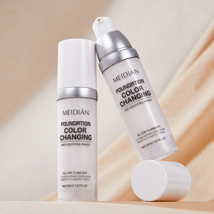 MEIDIAN Fondotinta Liquido Impermeabile a Lunga Durata con Protezione Solare Sbiancante Copertura 24 Ore per Pelli Scure e Medio-Scure Uso Quotidiano per Donna - Product Image 1