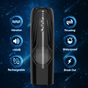 Hot Selling Seksspeeltjes 7 + 1 Frequentie 4 Cm Telescopische Rotatie Abs + Tpe Penis Stimulator Masturbatie Cup Sextoy Leverancier - Product Image 2