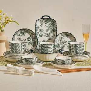 Modern Classic Underglaze Cream Ceramic Tableware Stoneware <b>Sets</b> Fruit Lightweight <b>for</b> Household Party Restaurant Use New <b>Set</b> - Product Image 4