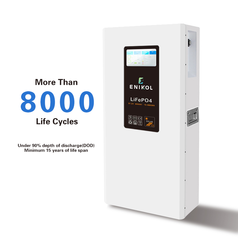7-дюймовый сенсорный экран настенный литиевый аккумулятор 51,2 В 15kwh Lifepo4 аккумулятор 48v 300ah