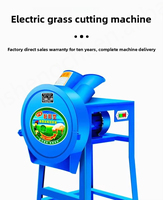 Broyeur électrique multifonctionnel et hacheuse d'herbe, moteur, garantie 1 an - Coupe-paille de maïs pour l'alimentation animale