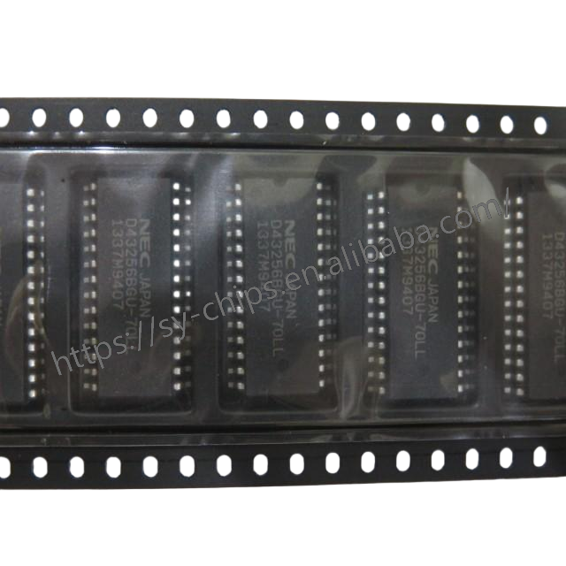 SY Chips 32K x 8 High-Speed Static RAM SRAM 5V 70ns 28-Pin SOP Package D43256BGU-70LL