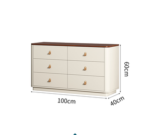 Hiện đại Ba Sáu ngăn kéo tủ Tempered Glass dễ dàng lắp ráp bệnh viện sử dụng rắn gỗ bàn trang điểm gương phòng ngủ z595 + BS x477 - Product Image 5