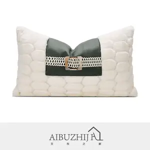 AIBUZHIJIA Seasonal Pillow Covers Home Decor Luxury White Cushion Cover Faux Fur Furry Pillowcase For Home Decor