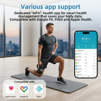 Balance connectée intelligente de pointe pour l'analyse corporelle et l'analyse de l'IMC, avec Bluetooth, pour salle de bain