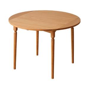 Table ronde pliante en bois massif nordique, table à manger extensible pour petits appartements - Product Image 5