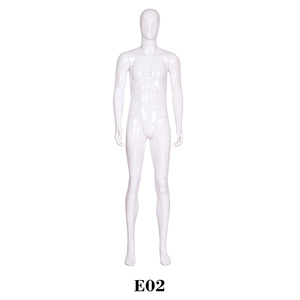 Accessoires de modèle blanc brillant présentoir complet du corps masculin <span class=keywords><strong>costume</strong></span> de fenêtre magasin de vêtements pour hommes haut de gamme Mannequin support de modèle masculin factice - Product Image 6