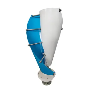 Sistema de generación de energía eólica de eje Vertical, generador de energía alternativa de 400W, turbina aerogeneradora helicoidal pequeña de 12V/24V