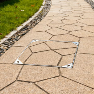 맞춤형 프레임 내장형 스테인리스 맨홀 커버 및 야외 장식용 맨홀 커버, 도로 및 맨홀 커버 - Product Image 5