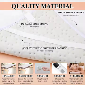 Calentador de cama de masaje SPA profesional ecológico, calentador de mesa de masaje, almohadilla de calefacción <span class=keywords><strong>con</strong></span> 9 temporizadores y 6 ajustes de calor - Product Image 5
