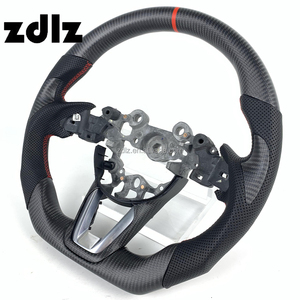 อุปกรณ์ตกแต่งภายในรถยนต์<span class=keywords><strong>ส</strong></span>ำหรับ Mazda Cx3 Cx4 Cx5 <span class=keywords><strong>พวงมาลัย</strong></span>คาร์บอนไฟเบอร์แบบด้านสั่งทำพิเศษ - Product Image 3