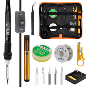 Fer à souder 80W 220V avec affichage numérique et interrupteur pour réparation électronique et soudage, design standard type stylo - Product Image 2