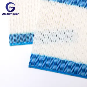 Good quality white and blue polyester spiral dryer mesh for vegetable washing
