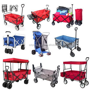 Multifunctional Foldable Utility Cart 4-Wheel Rolling <strong>Trolley</strong> for Shopping, Laundry, Picnic &amp; Daily Use - Product Image 6
