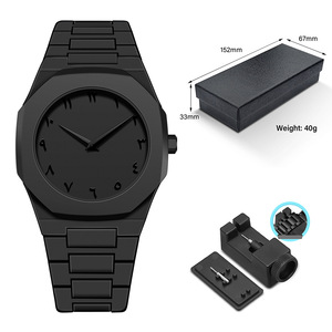 Reloj de Pulsera de Cuarzo Oem Odm para Hombre, Diseño Octogonal Pequeño, Caja de Plástico, Esfera de Cristal Resistente al Agua, Logotipo Personalizado, Ultrafino - Product Image 5