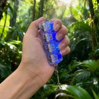 Keycap Key Bag Pendant Key Height Decompression Toy Luminous Transparent Shaft Decompression Toy Holiday Gift for Friend