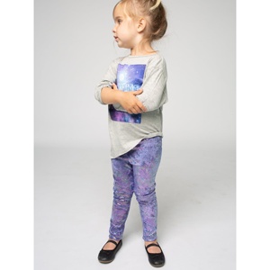 ชุดเสื้อผ้าเด็กผู้หญิง TD ชุดทูนิกลายอสมมาตรกับ 'dream big' - Product Image 3