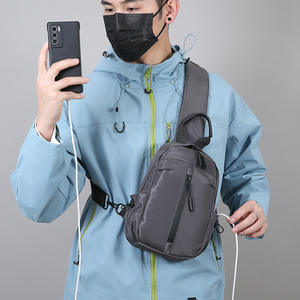 Sac de poitrine pour hommes Crossborder, grande capacité, en tissu Oxford, léger, décontracté, sac à bandoulière de voyage pour un usage quotidien - Product Image 5