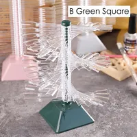 60pcs Clair Naturel Ongles Conseils Échantillons Spirale Couleur Carte Manucure Diy Faux Vernis À Ongles Présentoir Pratique Tableau Palette