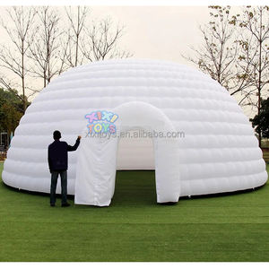 Dôme lumineux LED gonflable portable de grande taille rose pour les événements de fête, dôme gonflable en forme d'igloo - Product Image 2
