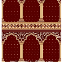 Tapis de mosquée en polyester personnalisé, tissé à la main, antidérapant, usage commercial, vente en gros, fabricant direct, personnalisable