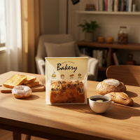 Sacs à pâtisserie en kraft brun écologiques avec fenêtre transparente pour la cuisson du pain et l'emballage de vente au détail