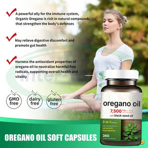 Cápsulas de aceite de orégano salvaje Ausreson, suplementos orgánicos naturales inmunes, aceite de orégano 300 de orégano con cápsula de aceite de semilla negra - Product Image 3