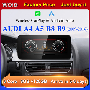 HFMidia MTK8581 Autoradio Multimédia 10,25 et 12,3 pouces avec CarPlay sans fil et Android 14 pour AUDI 08-16 A4 B8 S4 - Product Image 5