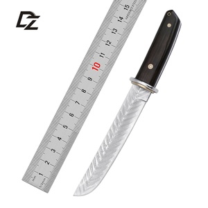 Navaja de Bolsillo Táctica de Acero Inoxidable Damasco, Hoja D2 y Mango de Madera para Camping, Uso Diario, Bricolaje, Uso Industrial, OEM Disponible - Product Image 2