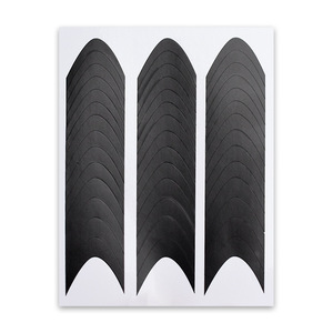 Autocollants de guide pour ongles French Tip TSZS, lignes souriantes en V, ongles en gel ondulés, vente en gros, produit de beauté pour ongles style Ins - Product Image 4