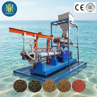 Extrudeuse automatique d'aliments aquatiques pour poissons, machine à aliments flottants pour poissons, machines de fabrication d'aliments flottants pour tilapias