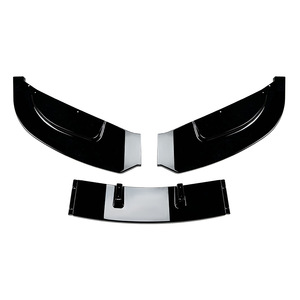 Mercedes-Benz C-Class W204 Front Bumper Lip Splitter Piano Black Matte Finish Tuning Style Car Body Kit - Product Image 3