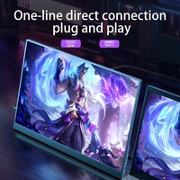 Monitor Portátil para Juegos Eimio de 18 Pulgadas QHD, Pantalla IPS de 144 Hz, 100% SRGB, Relación de Aspecto 16:10, Extensor de Pantalla Tipo C para Computadoras Portátiles con Windows y Mac