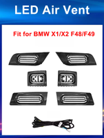 Pour BMW X1 X2 2016-2022 F48, éclairage ambiant Symphony, style galaxie coloré, éclairage LED intérieur de voiture, kit d'éclairage LED pour les aérateurs